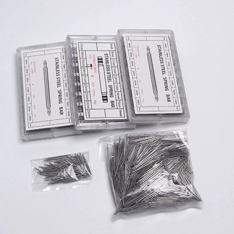 108/144/270/360 قطعة ساعة ربط دبابيس مجموعة الإزالة حزام الساعات الربيع بار أداة مجموعة 8 مللي متر-25 مللي متر ل Smartwatch حزام