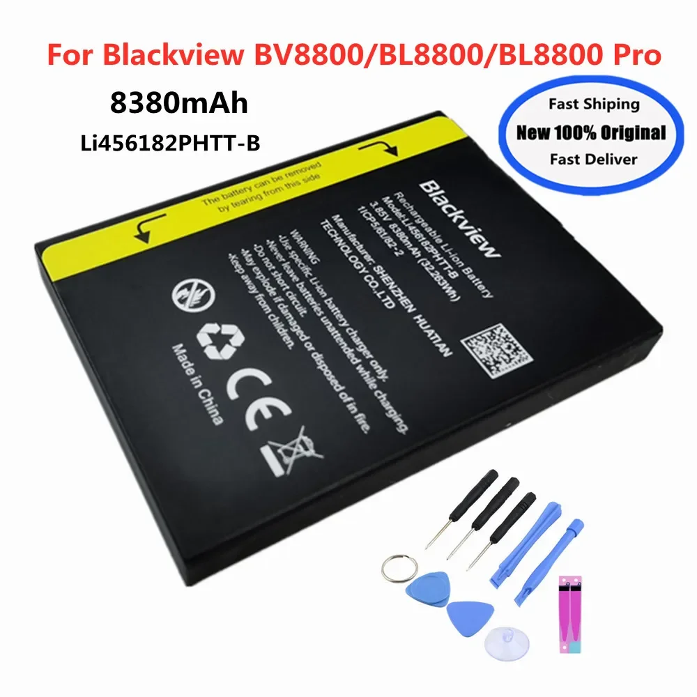 Li456182PHTT-B Original Battery For Blackview BL8800 Pro BL8800Pro BV 8800 Mobile Phone Bateria + Free Tools