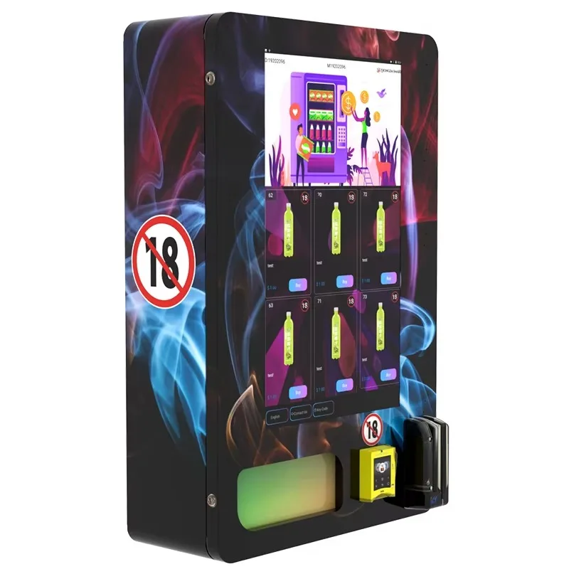 Wall-Mounted Small Trading Card Vending Machine Coin and Credit Card Payment System Machines for Business Ideas Customized