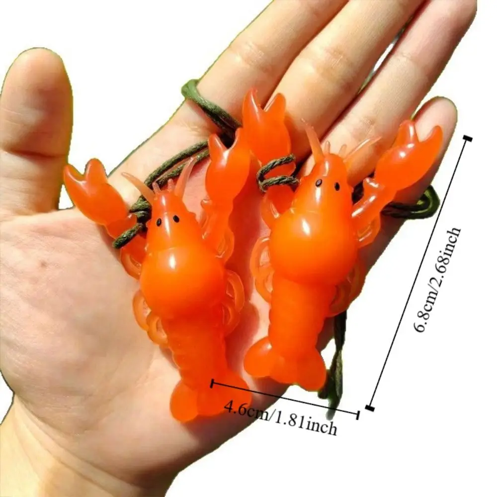 10 قطعة تغيير لون جراد البحر سيارة زخرفة درجة الحرارة تذكير الأشعة فوق البنفسجية حساسية سيارة معلقة قلادة بولي كلوريد الفينيل جراد البحر كراب #6