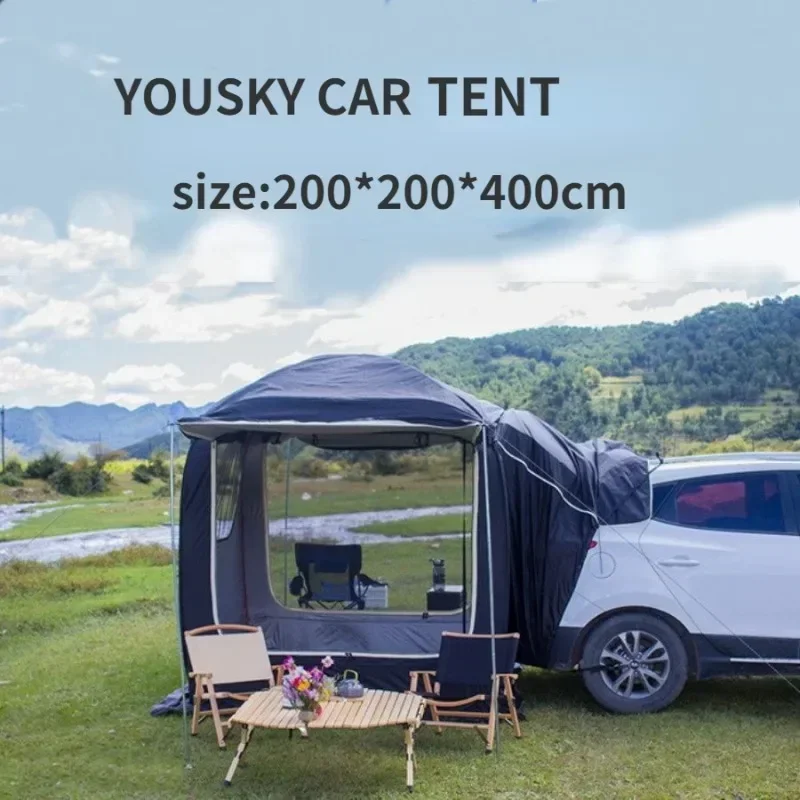 

YOUSKY Car Rear Sunshade, Side Tent, Roof Tent, Self Driving Tour, Side Tent, Extension Shed, Quick Opening Car Tent