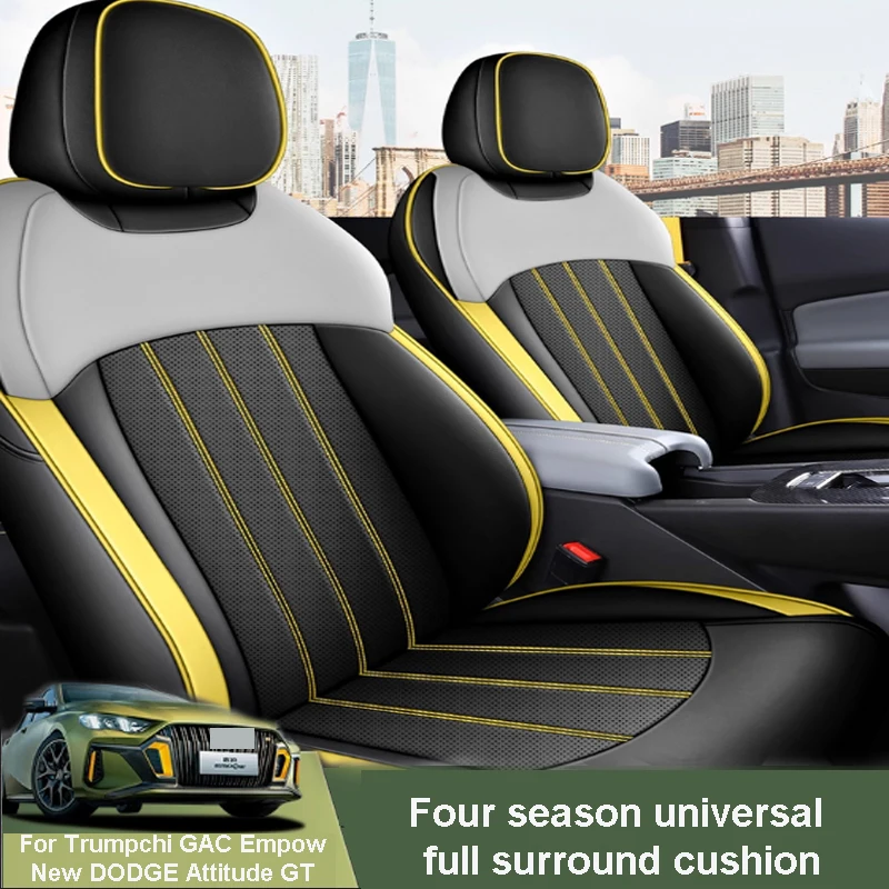

For Trumpchi GAC Empow New DODGE Attitude GT 2024-2025 Car Fully Enclosed Cushion Breathable Leather Protect Accessory