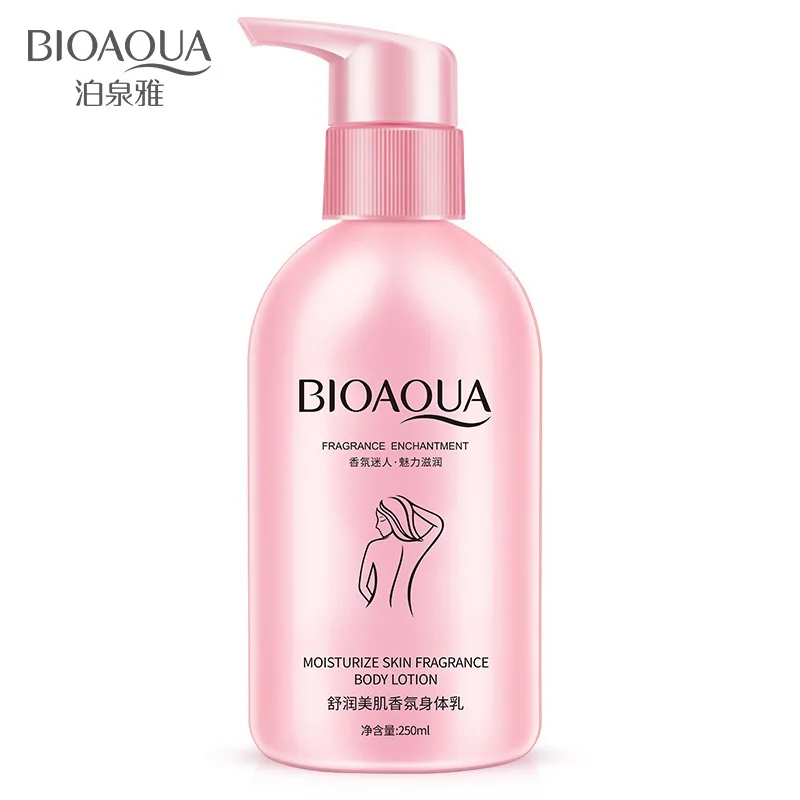 

BIOAQUA Milk Whitening Moisturizing Body Lotion Remove Melanin Anti-wrinkle Nourish Body Cream Body Care 250ml