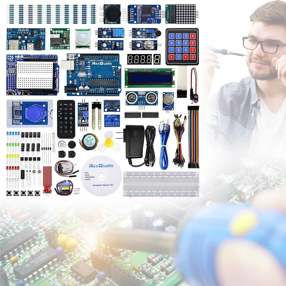 Kit di apprendimento di avviamento versione completa per progetto di programmazione Arduino Kit per principianti intelligente da laboratorio di