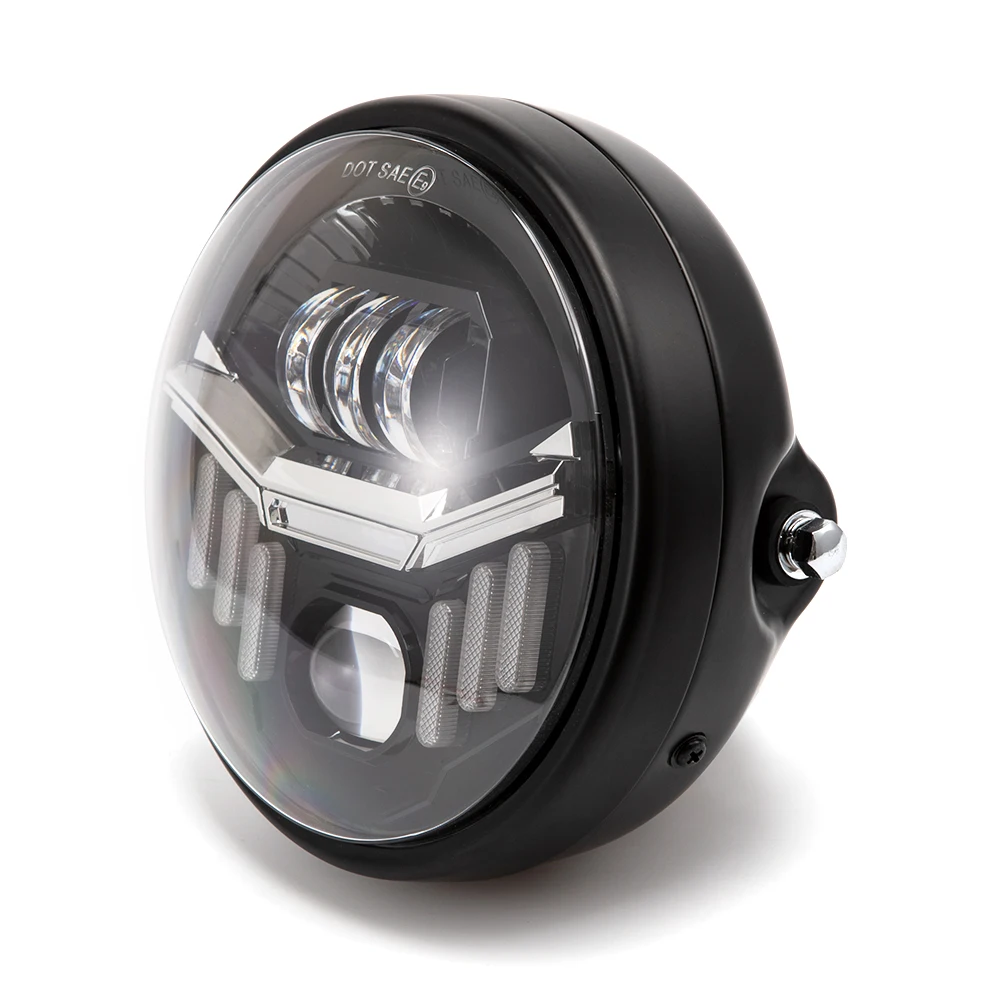 Motorcycle Headlight 7 inch LED For Harley Touring Ultra Classic Electra Street Glide Road King for Yamaha DRL DOT E9 High Low