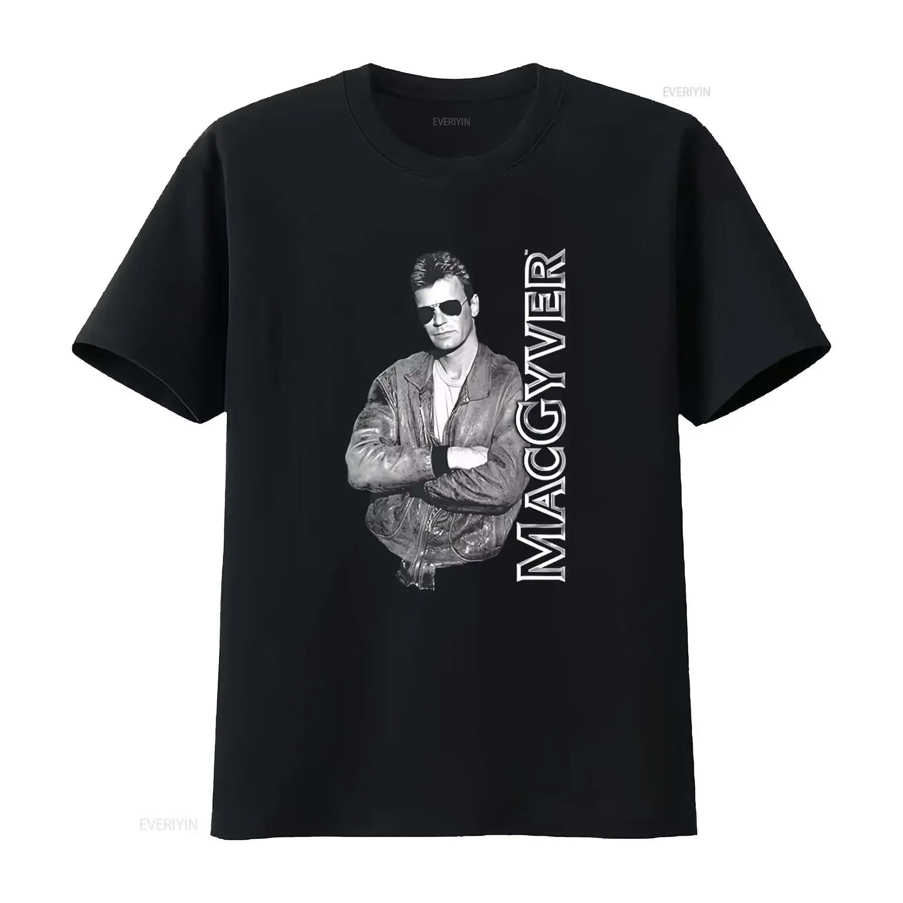 Macgyver Cool Authorized Men's T Shirt Stylish Design Comfortable Fit Perfect for Fans vintage Washed Top For Everyday Wear