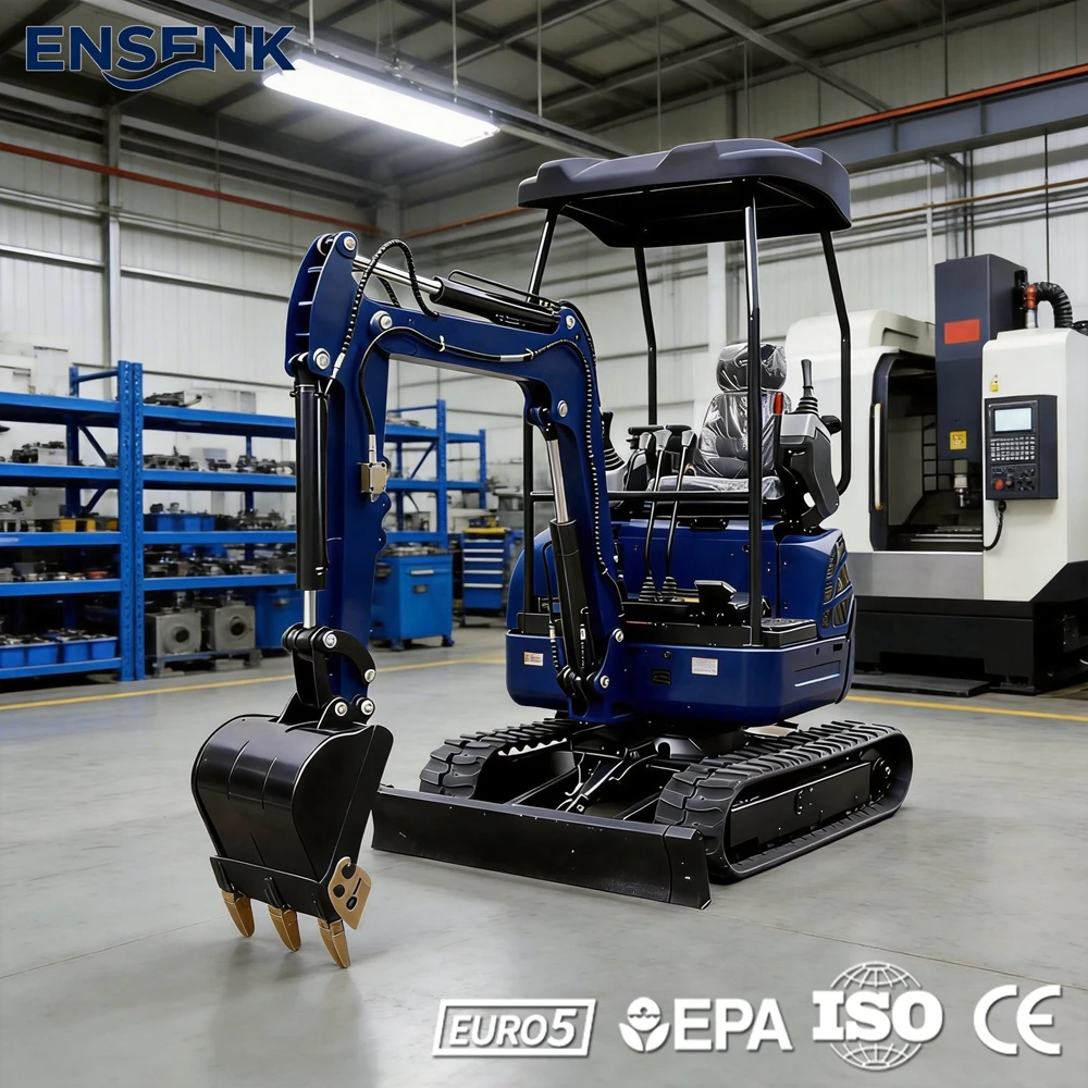 

New Arrival Mini Excavator 1.2Ton With Hydraulique Pelle And Trencher For Construction Home Garten Use Bagger Europa Sale