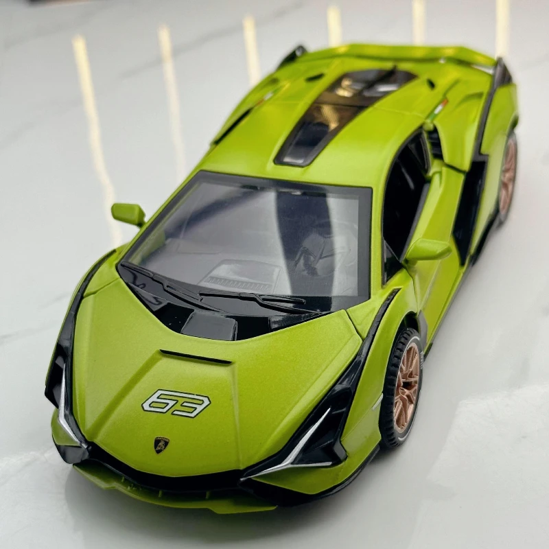 Modello di auto sportiva 1:32 Rambo Lightning Track Auto sportiva Suono e luce, Modello giocattolo Regalo per bambini Ornamento da tavolo