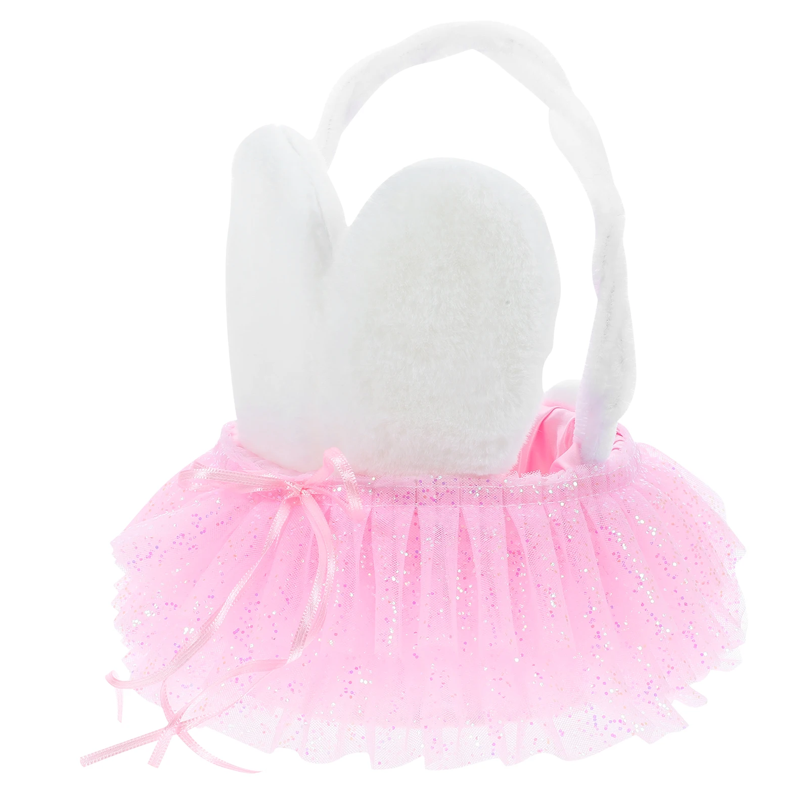 

Easter Bunny Easter Basket Rabbit Ears Pink Storage Woven Basket Treats Decorative Flower Baskets Baskets Gifts 5854