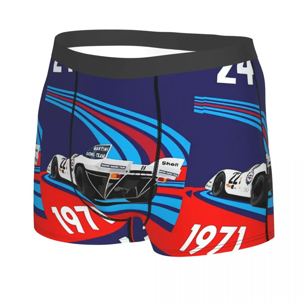 Martini Racing 1971 Man's Printed Boxer Briefs Underpants Car Racing Highly Breathable High Quality Birthday Gifts