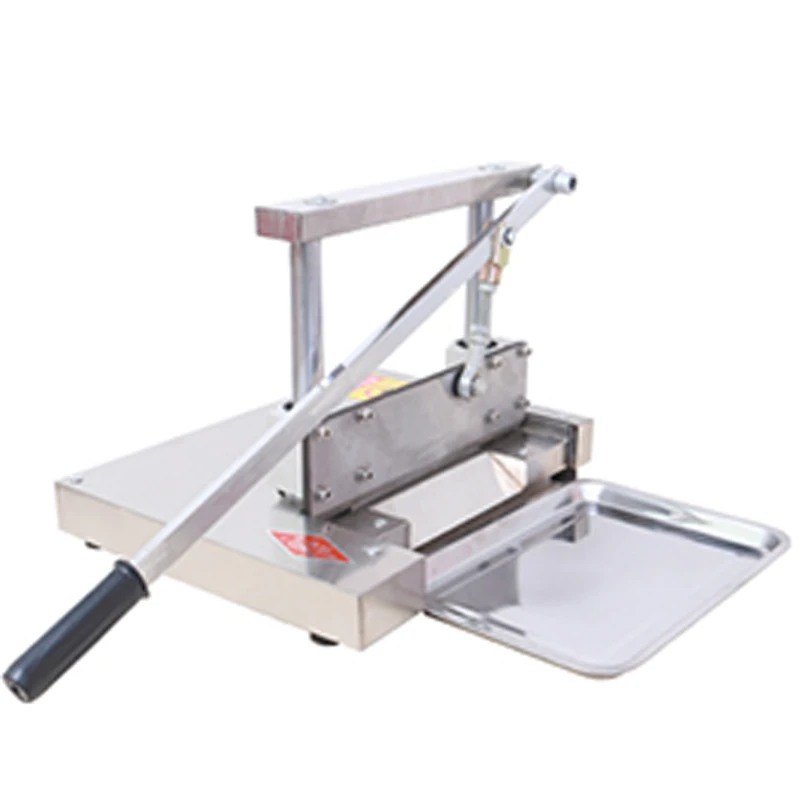 آلة تقطيع العظام التجارية دليل قاطعة ذات شفرة للعظام المقصلة 350 الأضلاع لحم الخنزير آلة تقطيع المنزلية خنزير تقطيع