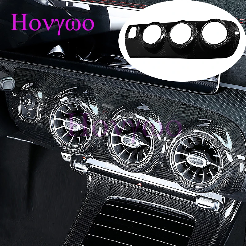 LHD RHD For Mercedes CLA/A Class A180 A200 A35L A45S CLA35 CLA45 CLA45S W118 W177 V177 Carbon Dashboard Air Conditioning Vent