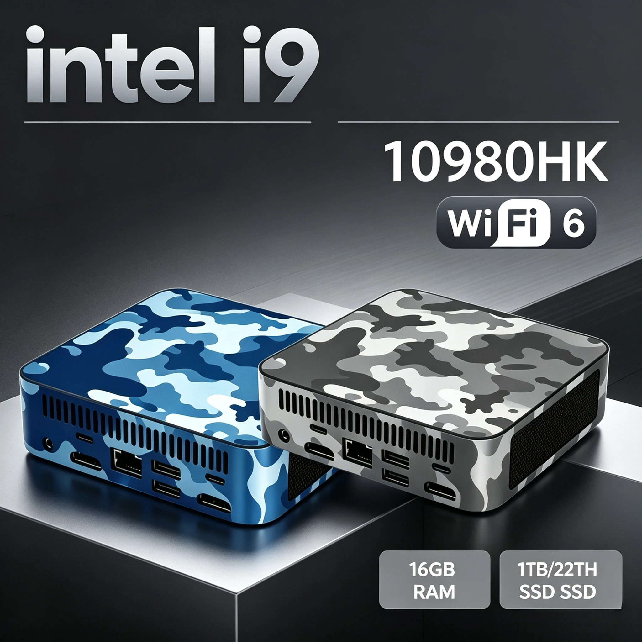 Compact New 2026 MINI PC Core i9 10980HK 16GB RAM 1TB 2TB SSD WIFI 6 BT5.2 4K HD Mini Gaming Office Study Pc