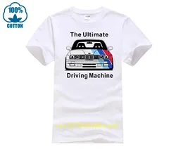 1986 BMWES E30 T Shirt White or Gray 100 soft cotton casual o-neck loose summer T shirt for men