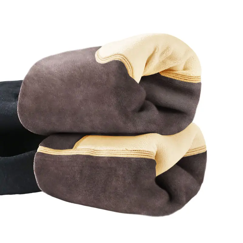 

Winter New Cotton Pants for Men Thickened and Warm trousers High-waisted Knee-protecting Wool Pants Thickened Pant