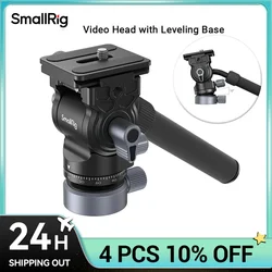 SmallRig CH20 Video Head with Leveling Bowl Base ,Video Head only 350g Load 4kg with Telescopic handle Compact and Portable 4170