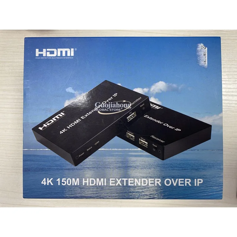 4K 150   Extender OVER IP Network Cable KVM Extender high definition 4K/30Hz with USB view 3