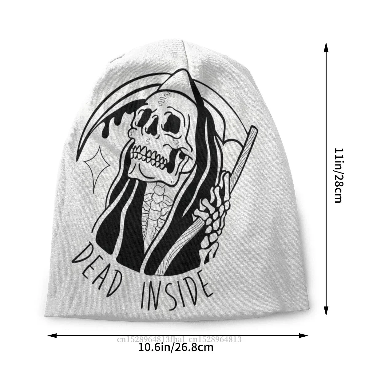 Bonnet Hats Gothique Men Women's Dead Inside Winter Warm Cap Street Skullies Beanies Caps