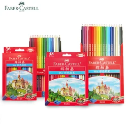 Faber Castell-Juego de lápices de colores para estudiantes y principiantes, suministros de arte, grafiti pintado a mano, material escolar seguro, 72/48/36