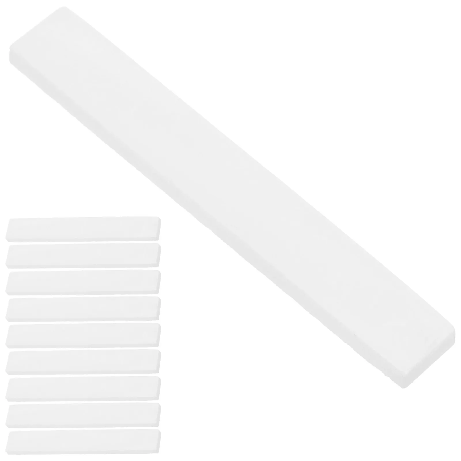 

10Pcs White Shell Guitar Inlay Material Flat 2Mm Thickness for Vintage Guitar Banjo Mandolin Fingerboard Repair Decoration