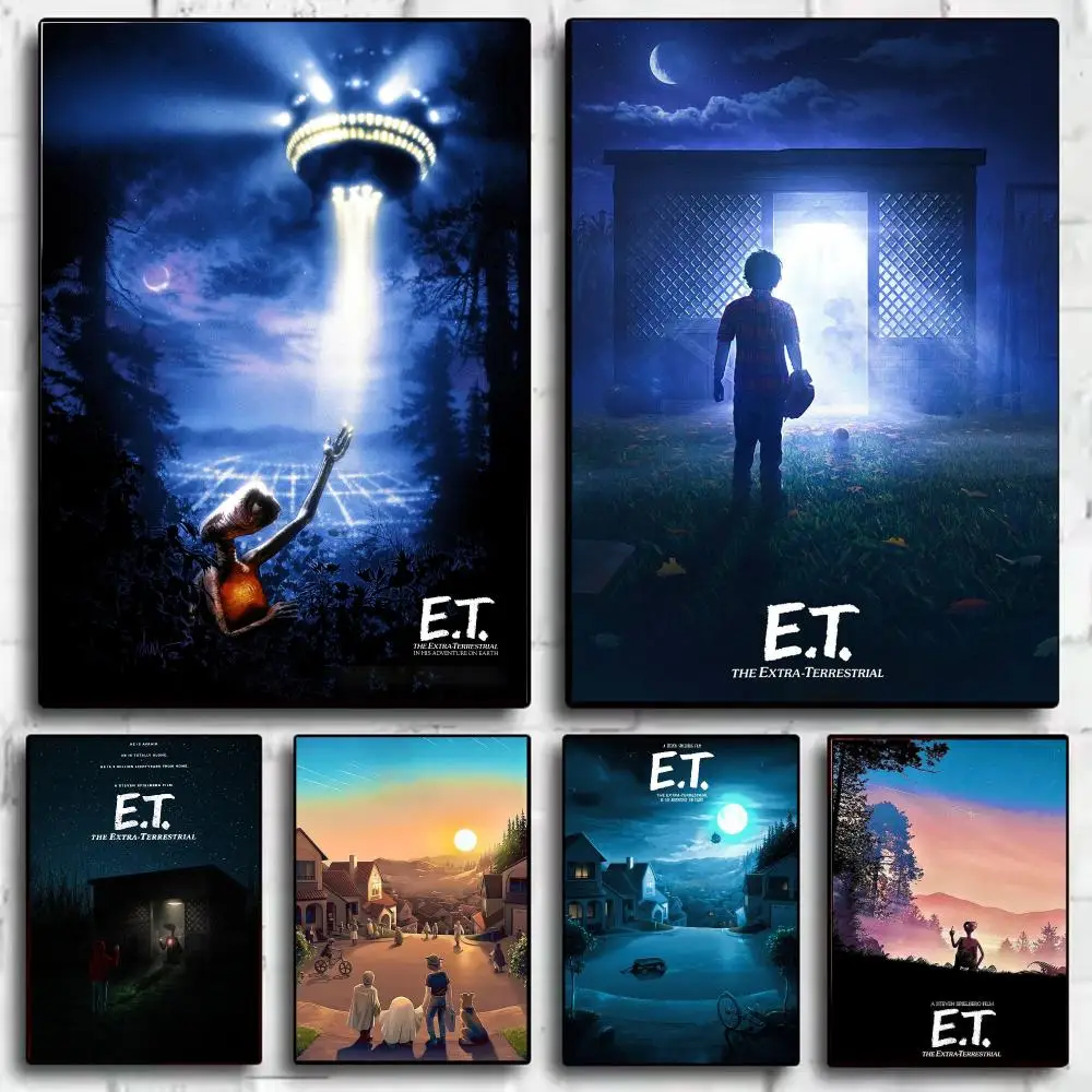 Movie E-E.T Poster Modern  Wall Art Aesthetic Minimalist Bedroom Decor Cafe Home Gift