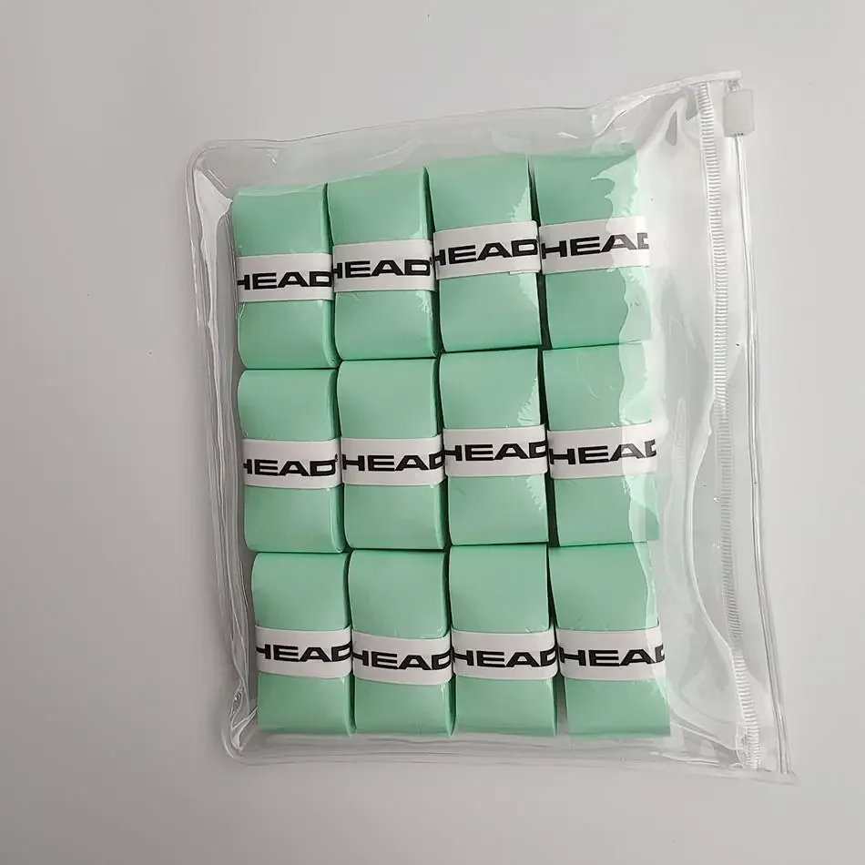 4/12 stücke KOPF Tennis Schläger Over Schweiß Band Absorption Grip PU Badminton Schläger Griff Grip Tennis Griptape Padel Schläger grip – Detail 14
