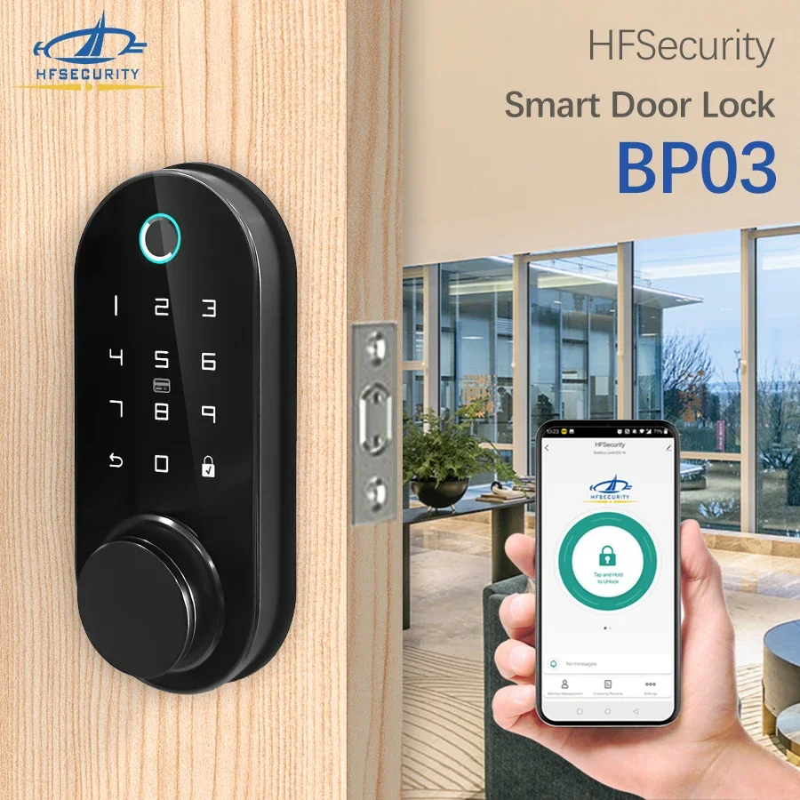 HFSecurity BP03 Multiple Recognition Methods  Visitor Management Access Control Fingerprint Smart Door Lock