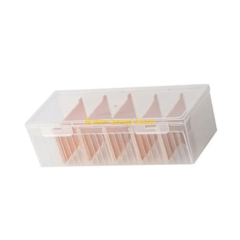W89C Large Capacity Clear Card Holders Lid Included Adjustable Dividers For 600 Cards