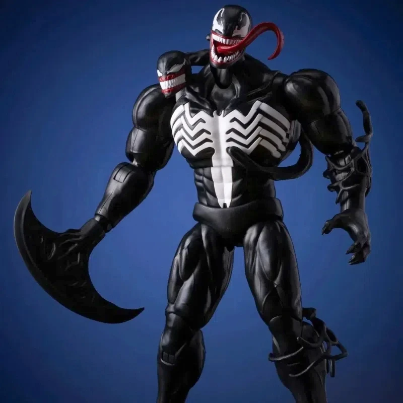 Marvel 1/12 Venom Kunststoff-Montagemodellbausatz, Action-Gelenkfiguren, Anime-Spielzeug, kommt mit Zubehör, Heimdekoration, Jungengeschenk