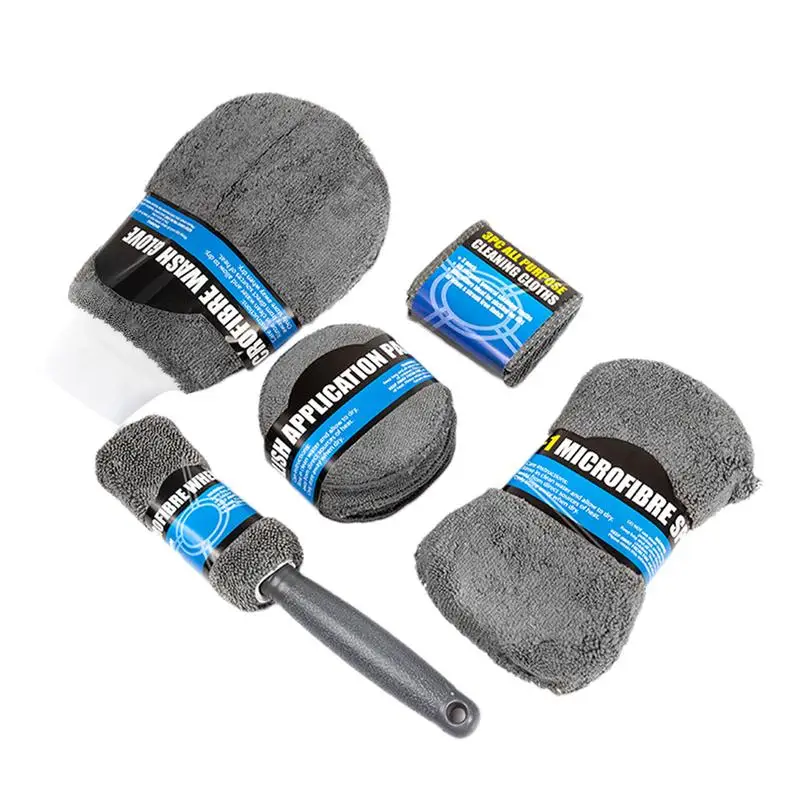 

Car Wash Detailing Set Car Cleaning Brushes Sponges Towels For Car Air Vents Rim Cleaning Dirt Dust Clean Tools