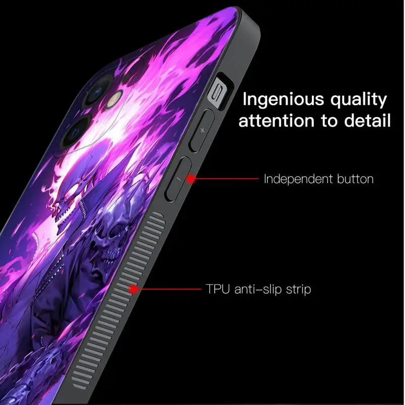 Phone Case For Apple iPhone 15 11 14 13 12 Pro Max 13 12 Mini XS XR X Silicone Cover Marvel Cyberpunk Neon Superheros Shell