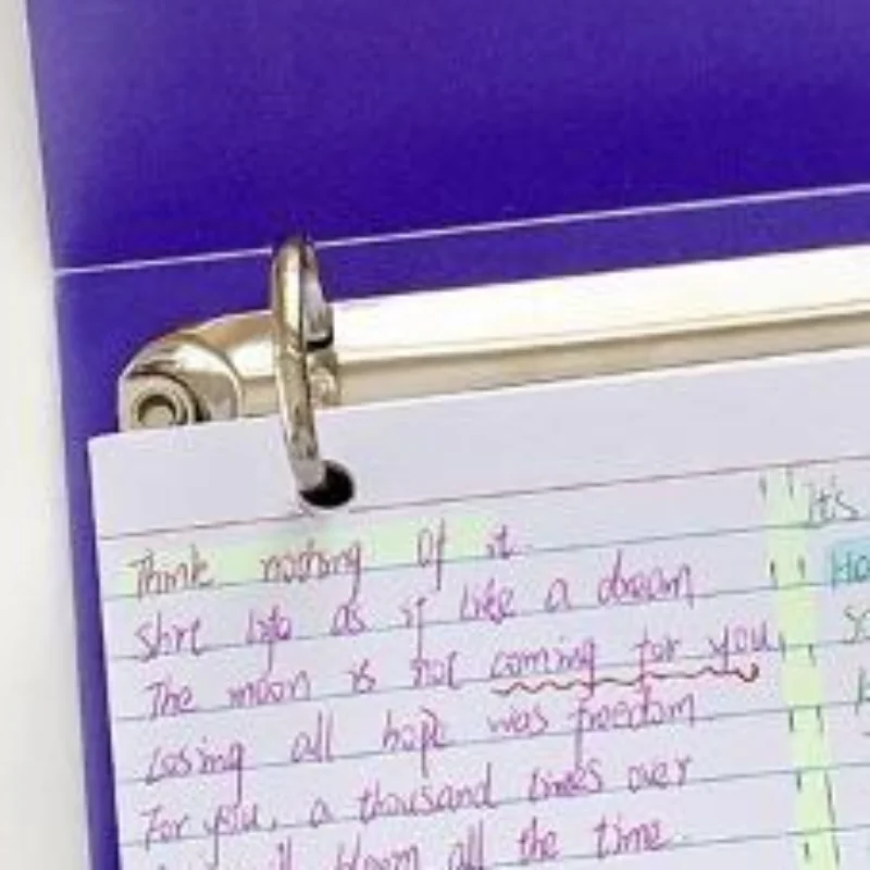 New Double Hole Loose Leaf Memo Binder DIY Horizontal Line Vocabulary Notebook Macaron Color Memo Storage Binder School Office