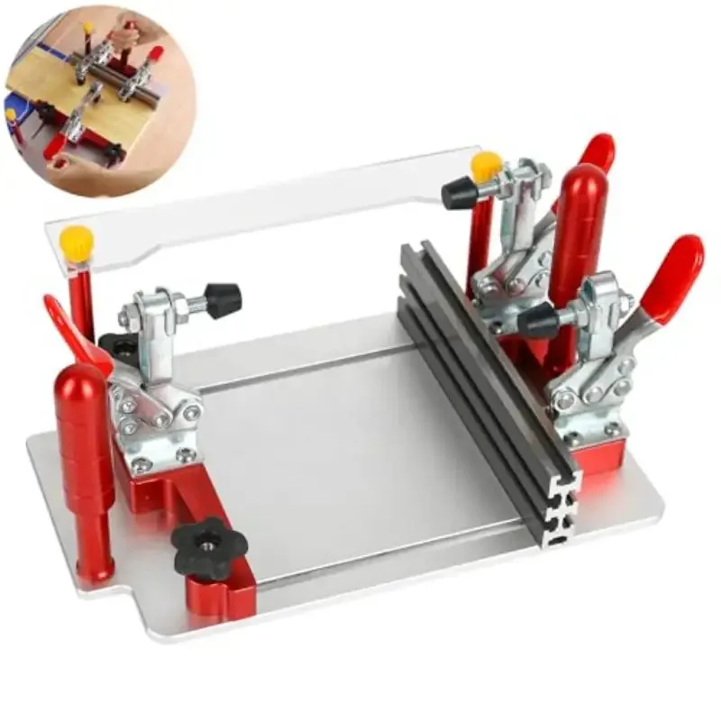 Heavy Duty Router Table Copy Slide Plate，With sacrificial block and sanding strip - Adjustable Guide Rail System，Compatible with