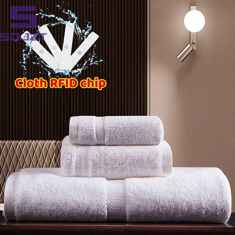 UHF RFID Laundry Tags 5pcs Heat Resistant Washable Adhesive Labels For Textile Management System