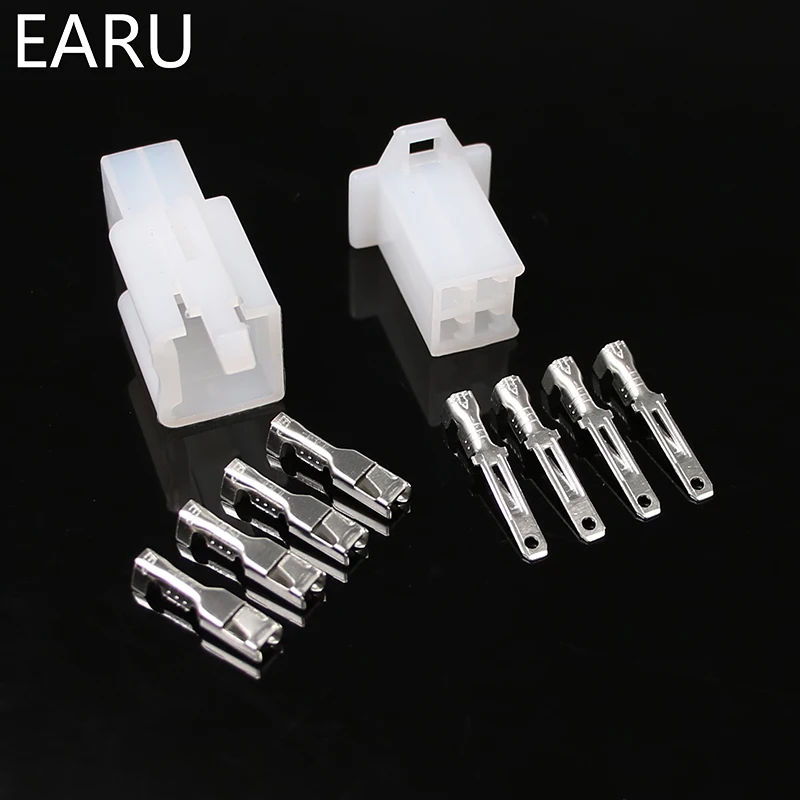 10set/lot 2.8mm 2/3/4/6/9 pin Automotive 2.8 Electrical wire Connector Male Female cable terminal plug Kits Motorcycle ebike car