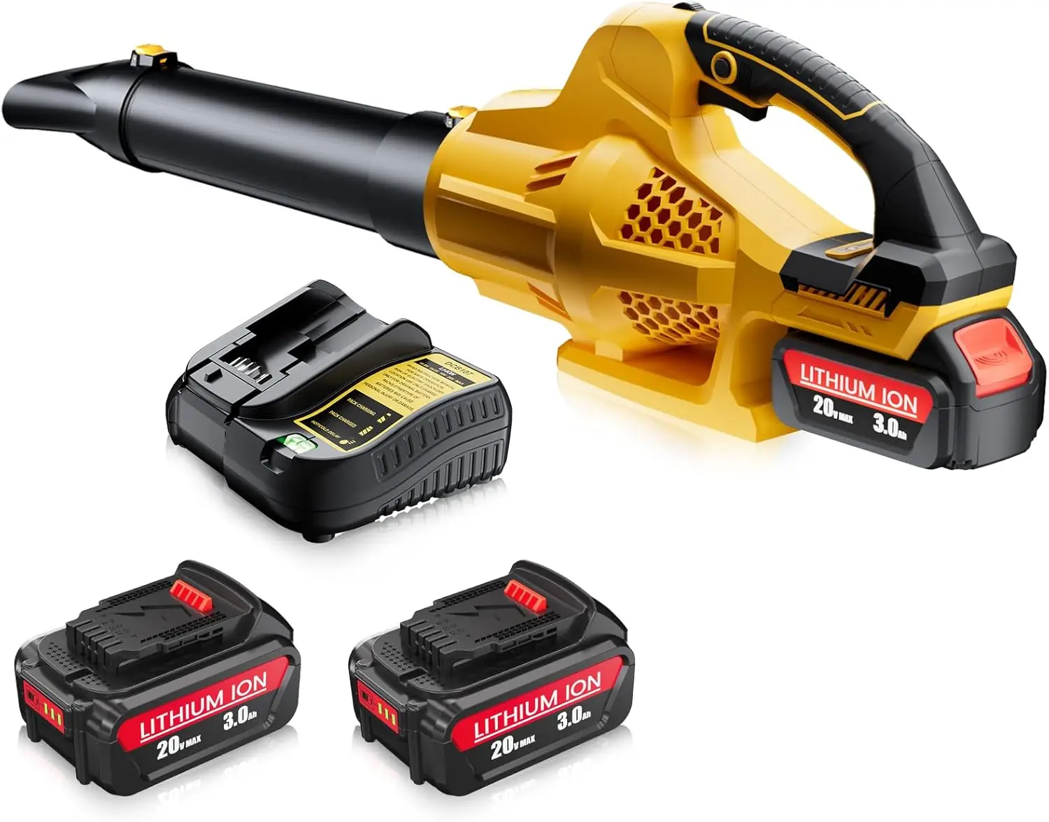 Blower for Dewalt 20V Max Battery, Electric Leaf Blower Cordless with 2 Batteries and Charger, 500CFM/150MPH & 6 Speed Modes,Blo