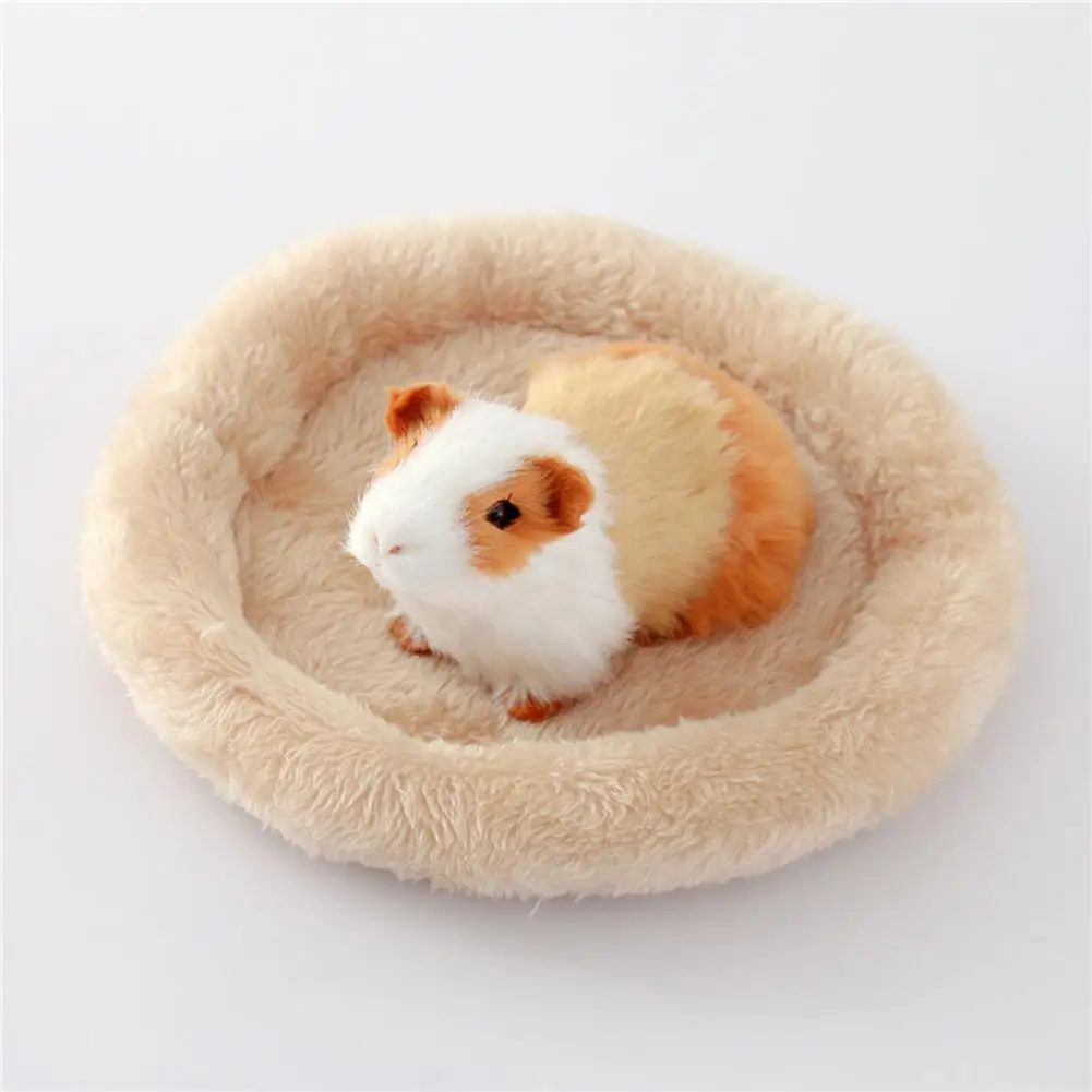 Circular Hamster Bed Comfortable Sleep Mat Pad for Hedgehog Chinchilla Rabbit Small Animal Nest Cage Accessories Pet Products