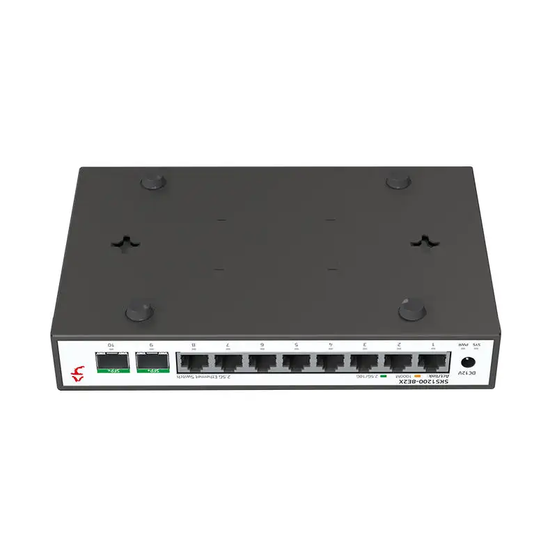 XikeStor 10 Ports Plug & Play Ethernet Switch Unmanaged with 8*2.5G RJ45 Port and  2*10G SFP+
