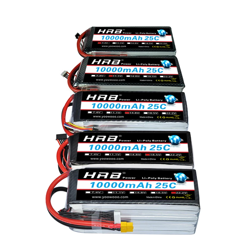 HRB 10000mAh LiPo-batterij 2S-6S voor RC Auto, Drone en Vliegtuig: Een Gedetailleerde Evaluatie voor Professionele Gebruikers