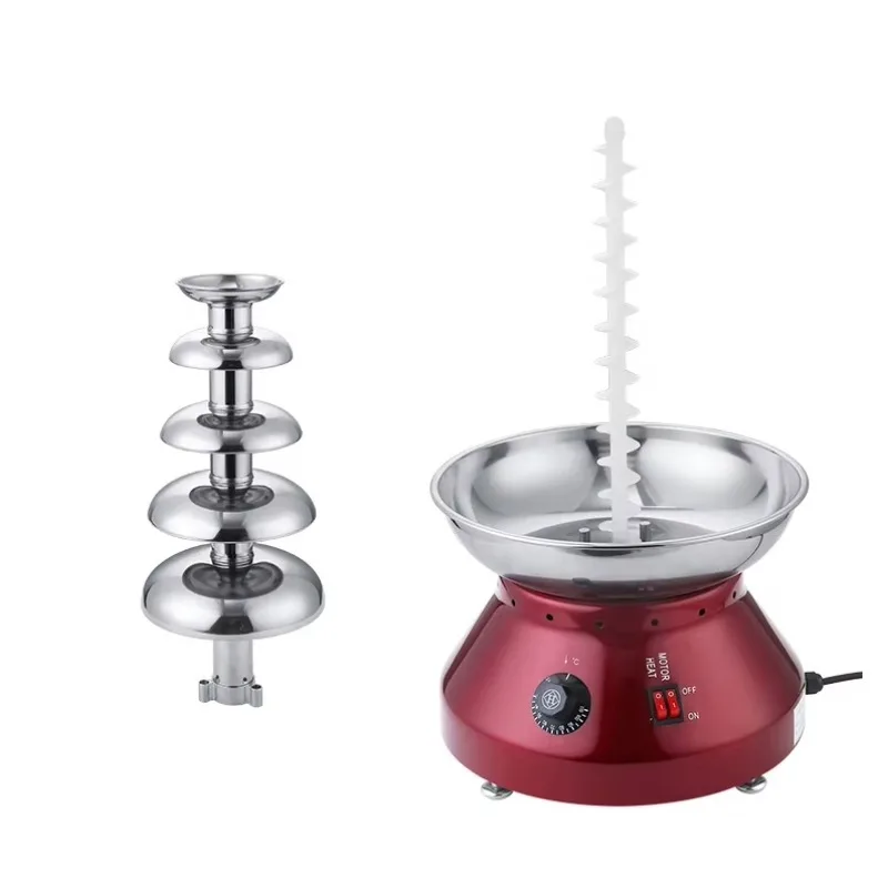 220V/110V Electric Chocolate Fountain Spray Machine Chocolate Fountain Tap with Temperature Control
