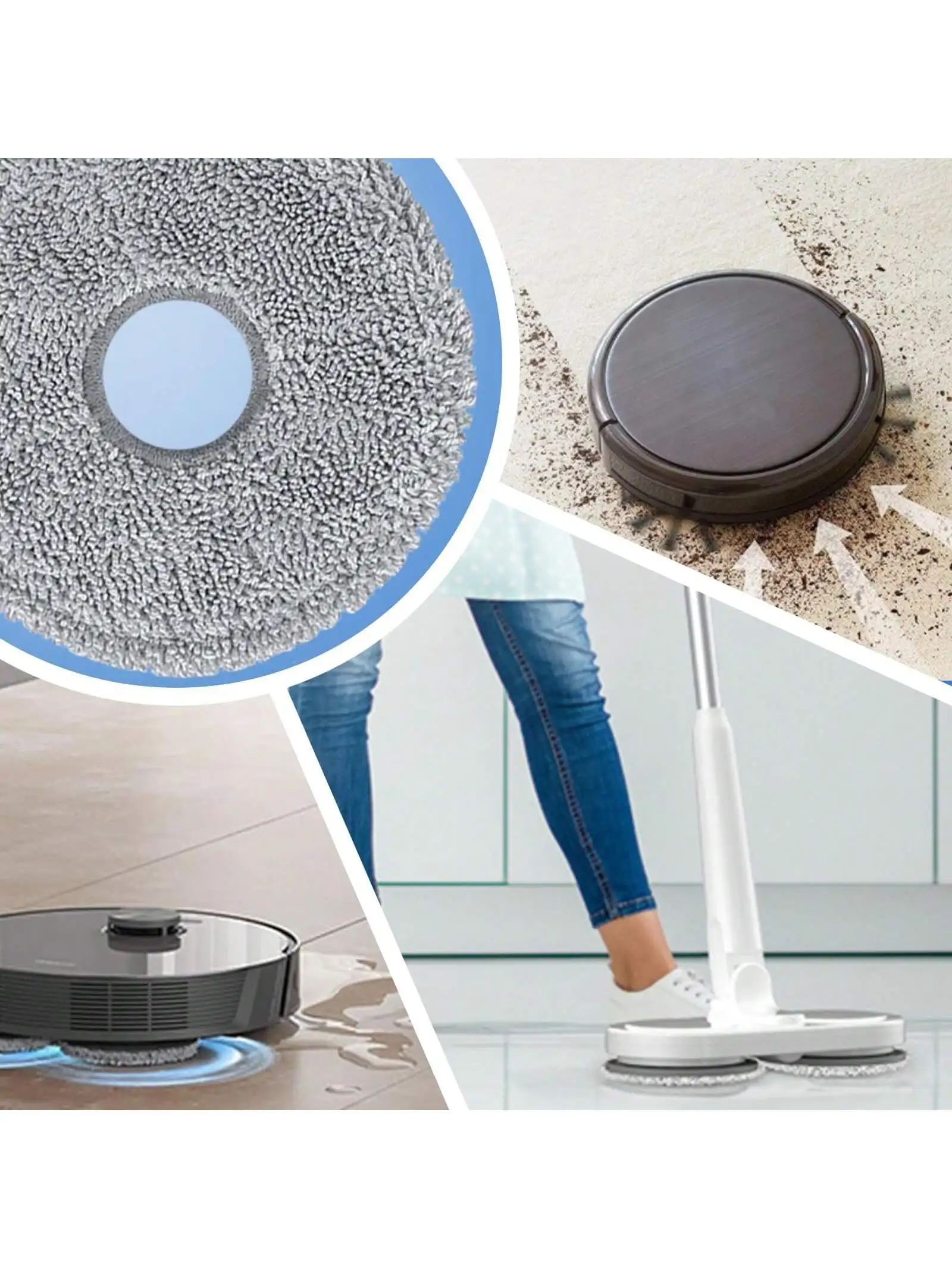 Paño de fregado para aspiradoras robot Dreame X50 Ultra/L20 Ultra/L10s Pro Ultra/X30 Ultra/L10s Pro Gen2/L10s Plus/L40 Ultra/X40 Ultra