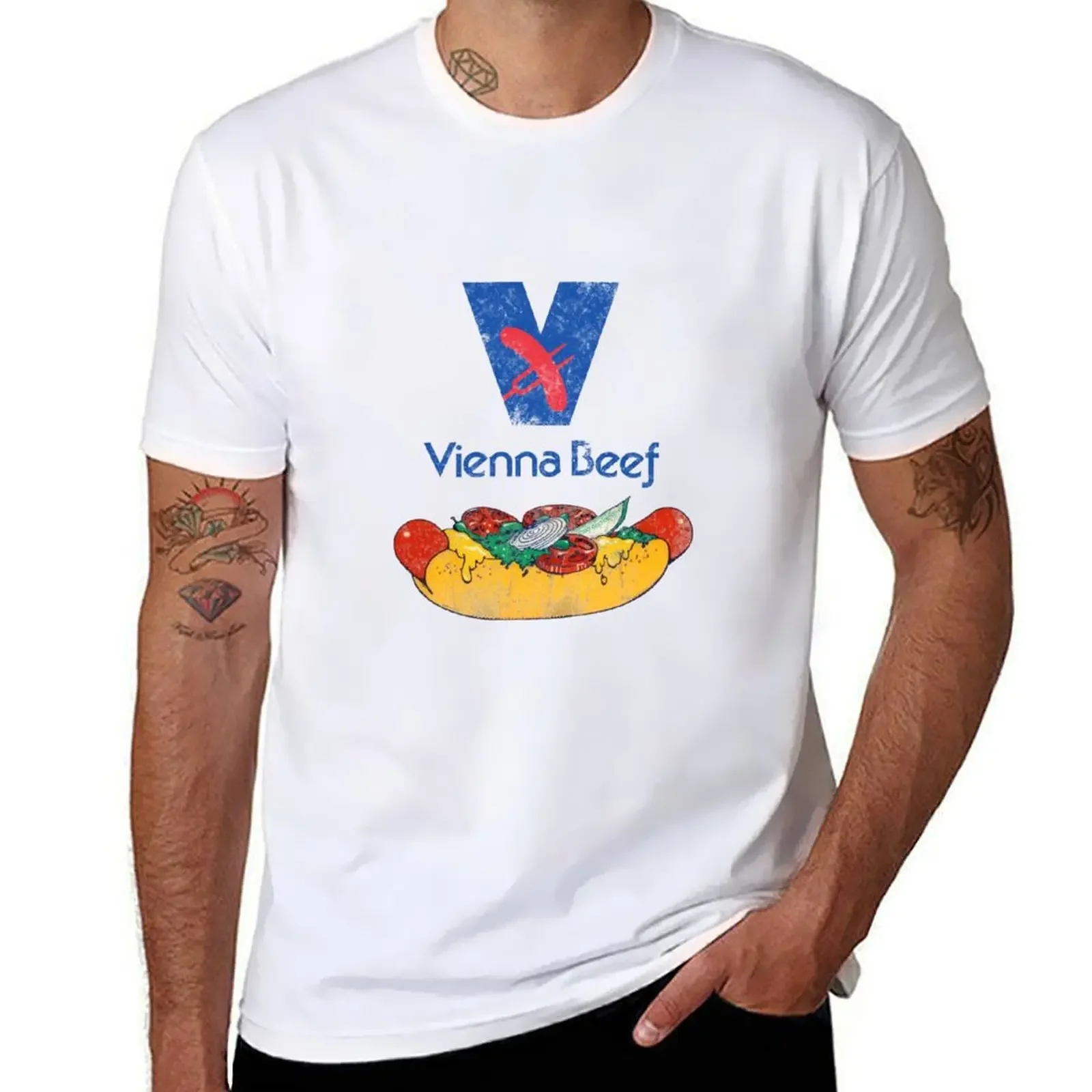 Vienna Beef Unisex T-shirt plus size tops boys whites sports fans cute tops fruit of the loom mens t shirts