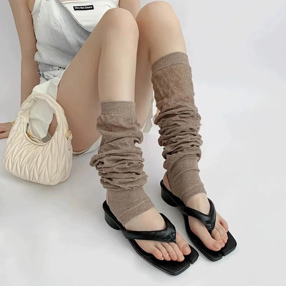 1 Pairs Night Teaching Room Foot Sock Women's Autumn Hose Gray Stepping Leg Warmer Ballet Sle White Pile Socks Calf Socks