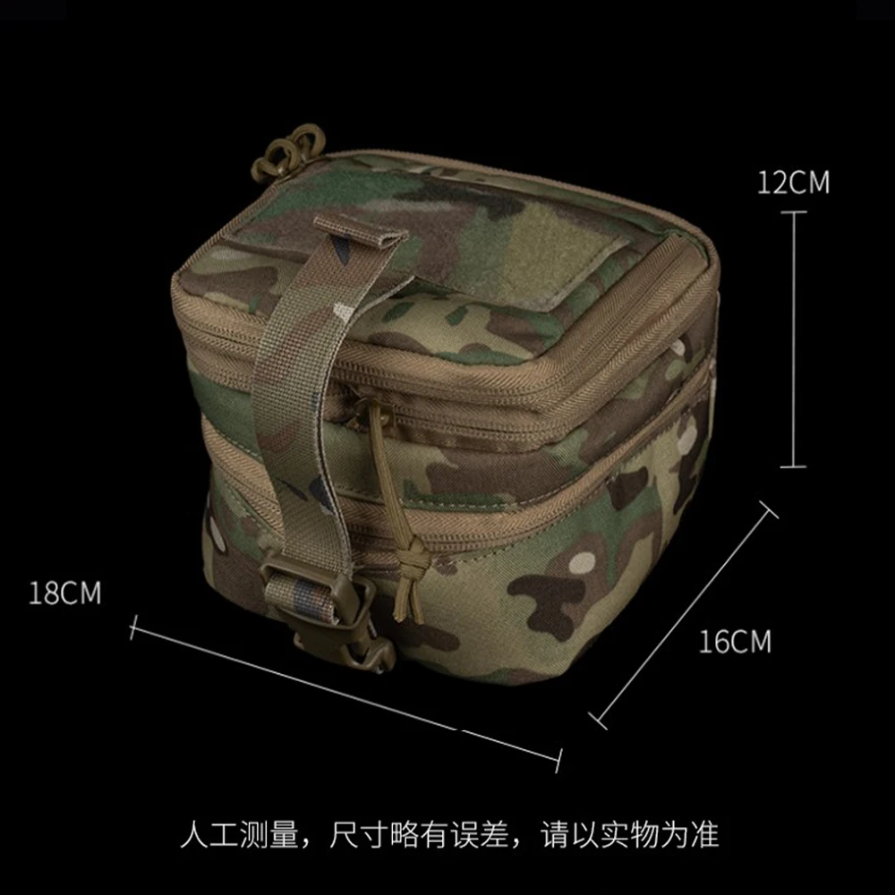 

Tactical Binocular NVG Pouch MOLLE Expandable Double Layer Large Capacity Storage Bag Packet for CS Airsoft Hunting Shooting