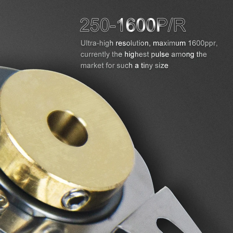 K22 outer dia 22mm blind bore shaft 4mm to 6.5mm 250ppr to 1600ppr space saver mini rotary encoder