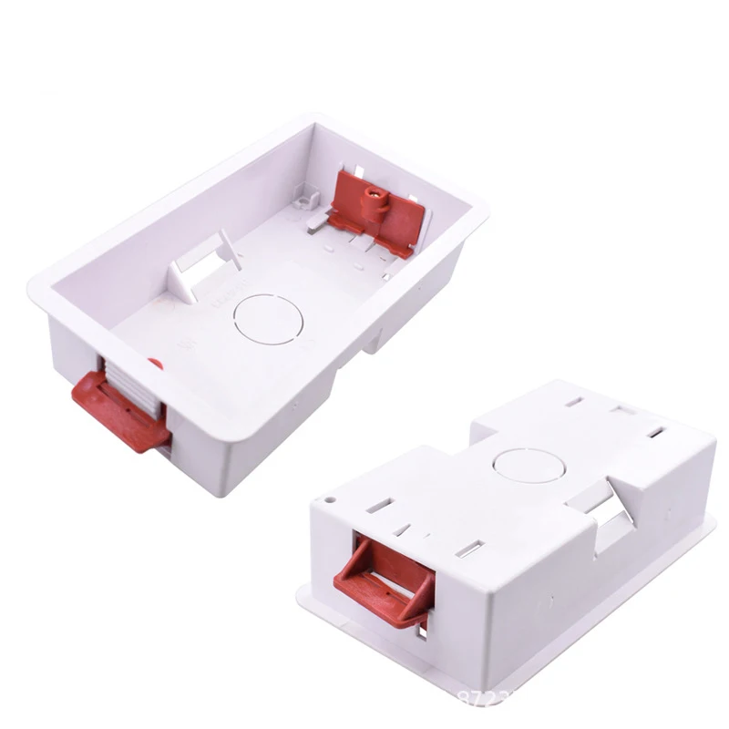 146 type gypsum board trunking wall mounted switch socket installation bottom box, concealed box, square CE certification