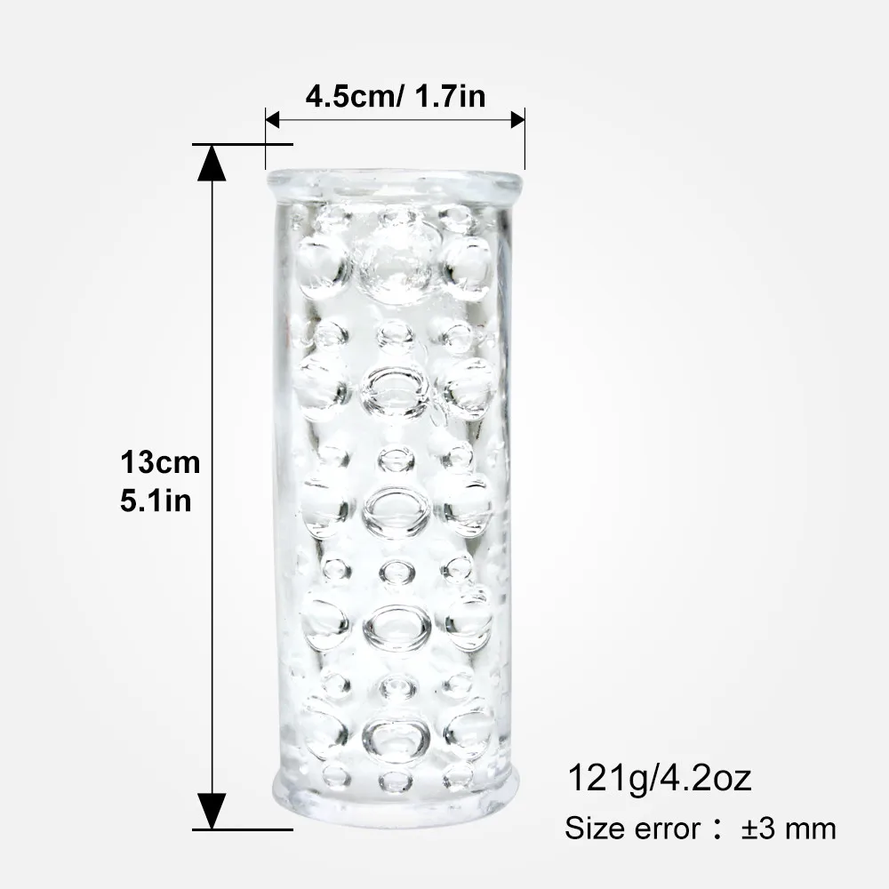 Manual Male Masturbator Cup Soft Silicone Transparent Vagina Glans Exerciser Blowjob Pocket Pussy Mens Masturbation Sex Products