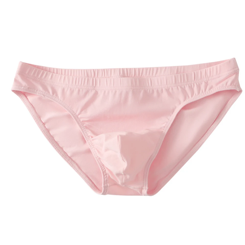 

Mens Cotton Underwear Briefs Breathable Low-Waist U-Convex Briefs Comfortable Underpants Solid Color Stretch Seamless Lingerie