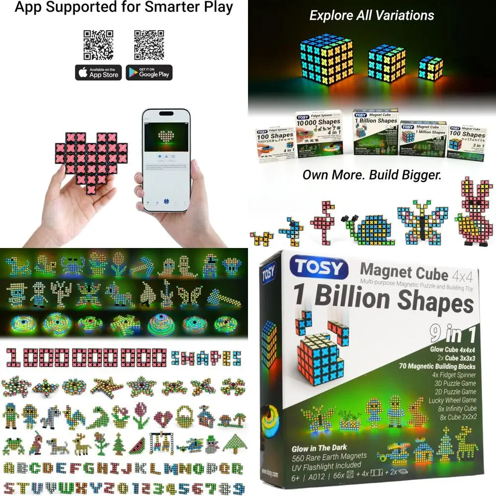 Cubo magnético 4x4 com 70 peças e 560 ímãs: blocos de construção versáteis, fidget spinner, cubo de quebra-cabeça, brinquedo STEM, presente ideal para