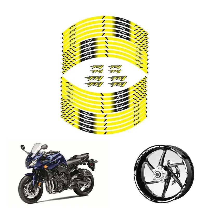 

Запчасти для мотоциклов YAMAHA YZF FZ1 Контурные Колесные украшения наклейки-B